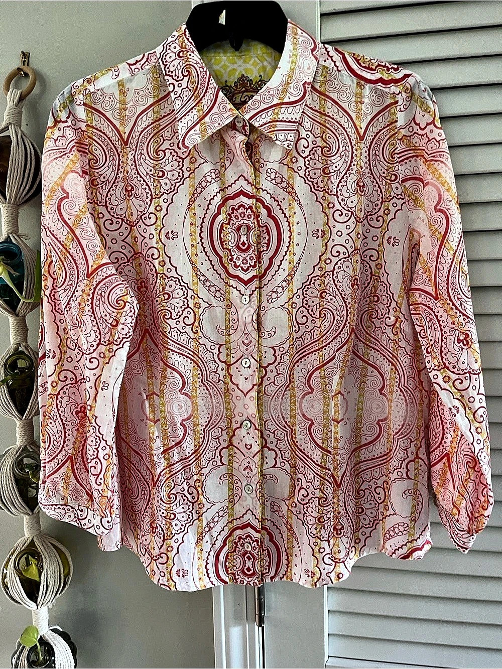 Robert Graham Toni Paisley Button Down Blouse